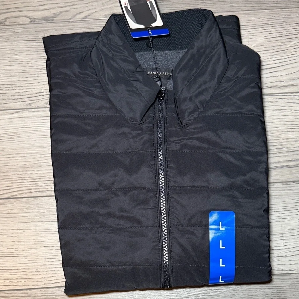NEW! Banana Republic Men’s Quilted Puffer Vest Jacket Black